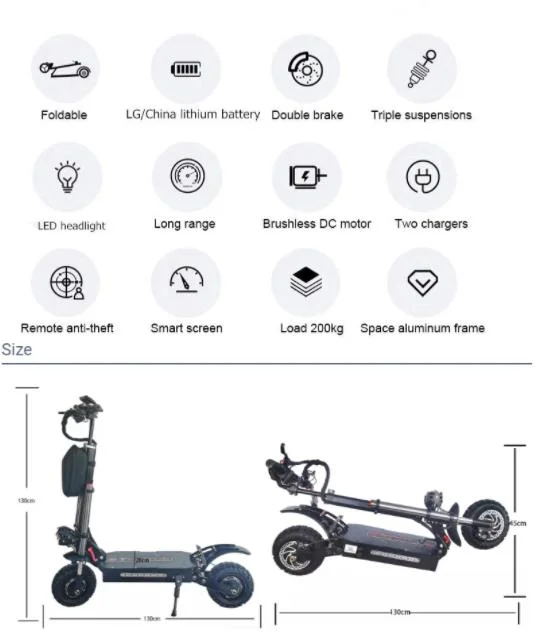 Citycoco Electric Scooter 1000W 48V Electric Scooter 10inch 2 Motor Wheel Lithium Battery Adult Fat Tire Folding Skateboard