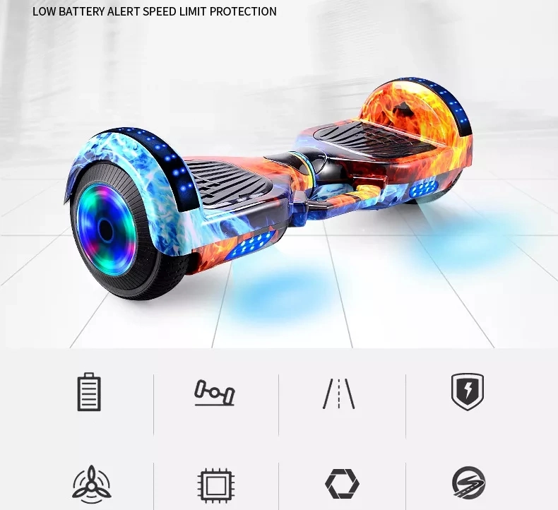 Hot Selling Smart Balance Car Self-Balancing Scooters LED Light Portable 8 Inch Electric Balance Scooter with Handle